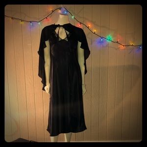 Vintage inspired black maxi nightgown